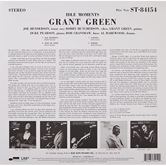 Grant Green - Idle Moments Plak LP