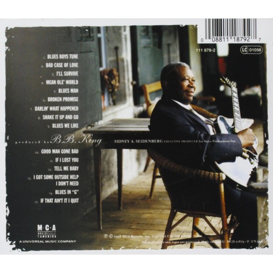 B.B. King ‎– Blues On The Bayou CD