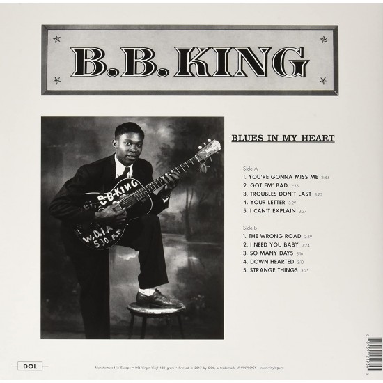 B.B. King ‎– Blues In My Heart Plak LP