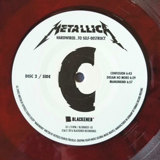 Metallica ‎– Hardwired...To Self-Destruct (Kırmızı Renkli) Plak 2 LP