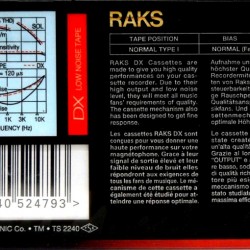 RAKS - DX 90 90'lık Boş Kaset