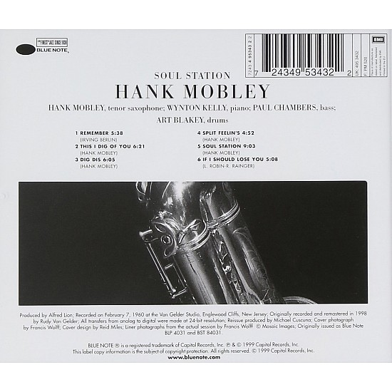 Hank Mobley - Soul Station CD