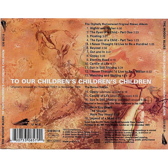 The Moody Blues - To Our Children's Children's Children CD