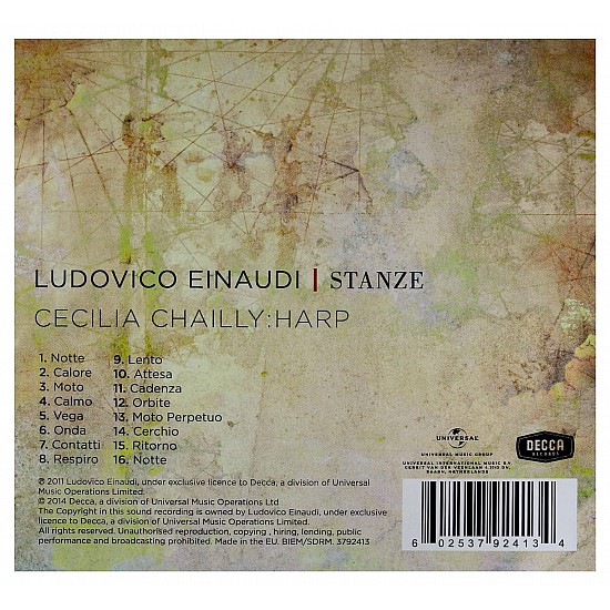 Ludovico Einaudi, Cecilia Chailly - Stanze CD