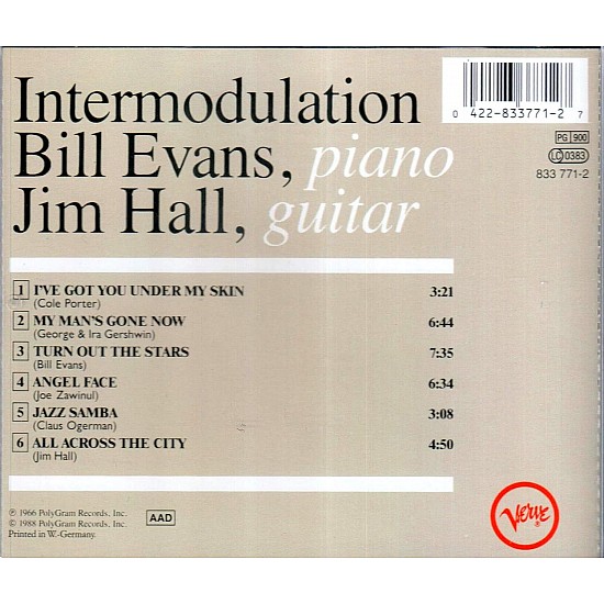 Bill Evans / Jim Hall - Intermodulation CD