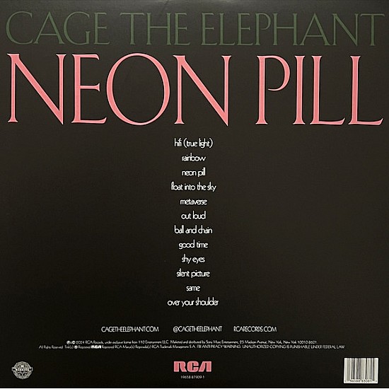 Cage The Elephant - Neon Pill (Clear Vinyl) Plak LP