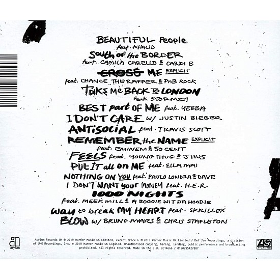 Ed Sheeran - No.6 Collaborations Project CD