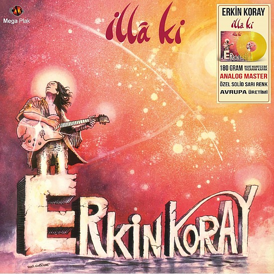 Erkin Koray ‎- İlla Ki (Sarı Renkli) Plak LP