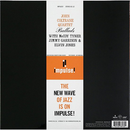 John Coltrane - Ballads Audiophile Plak LP Verve Acoustic Sounds