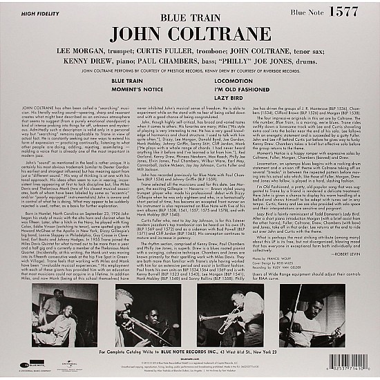 John Coltrane - Blue Train (75th Anniversary) Caz Plak LP