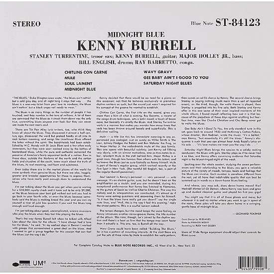 Kenny Burrell - Midnight Blue Caz Plak LP