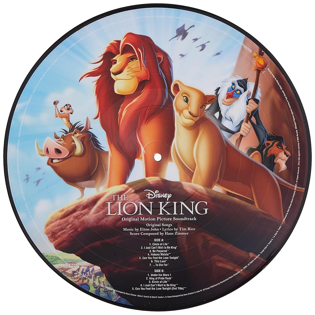 The Lion King Original Motion Picture Soundtrack LP 050087304607