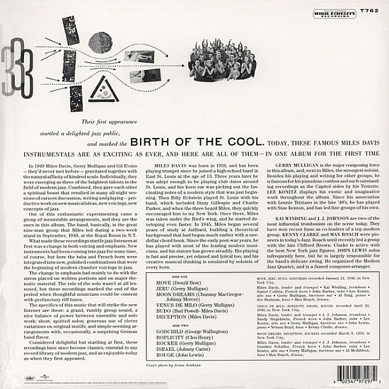 Miles Davis - Birth Of The Cool Plak LP