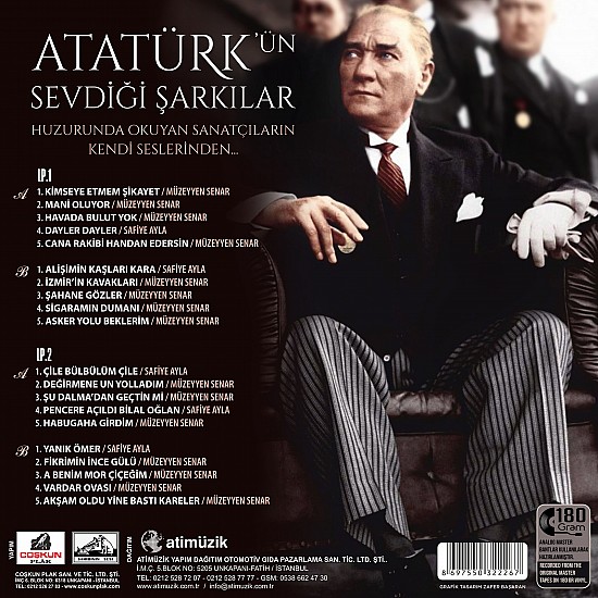 Müzeyyen Senar ve Safiye Ayla - Atatürk'ün Sevdiği Şarkılar Plak 2 LP