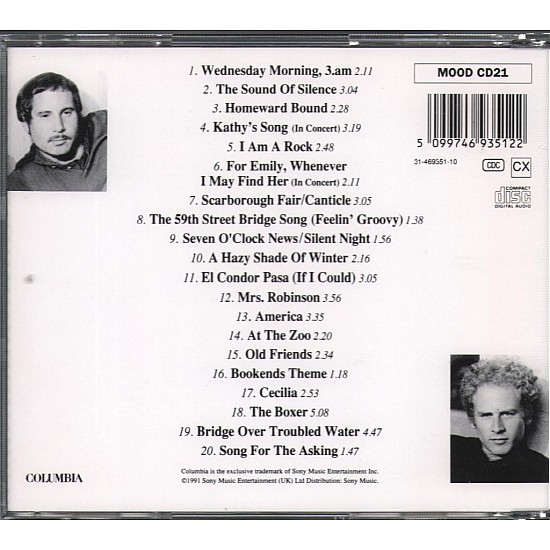 Simon And Garfunkel - The Definitive Simon And Garfunkel CD