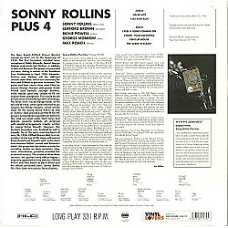 Sonny Rollins - Sonny Rollins Plus 4 Plak LP