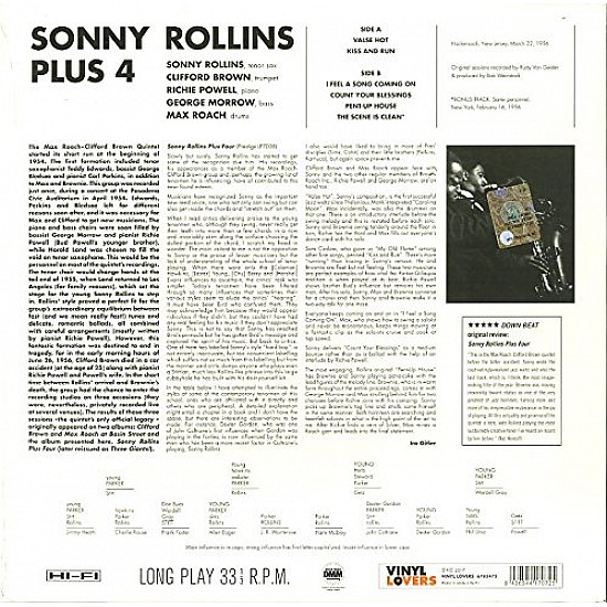 Sonny Rollins - Sonny Rollins Plus 4 Plak LP