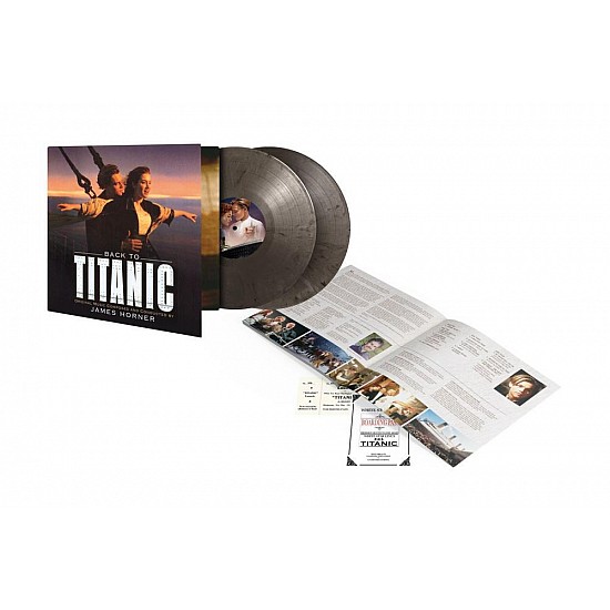 James Horner - Titanic Soundtrack (Silver & Black Marbled) Plak 2 LP