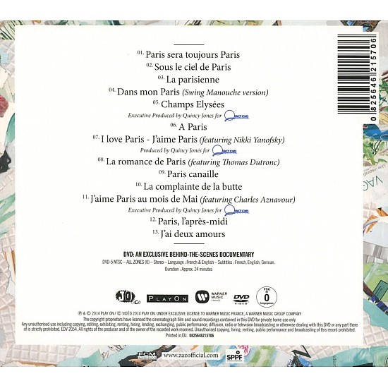 Zaz - Paris CD + DVD