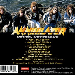 Annihilator - Never Neverland CD 