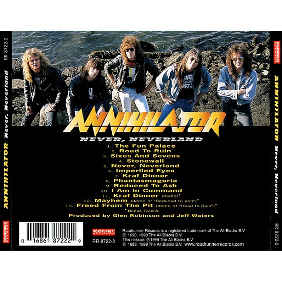 Annihilator - Never Neverland CD
