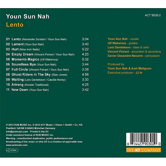 Youn Sun Nah - Lento CD