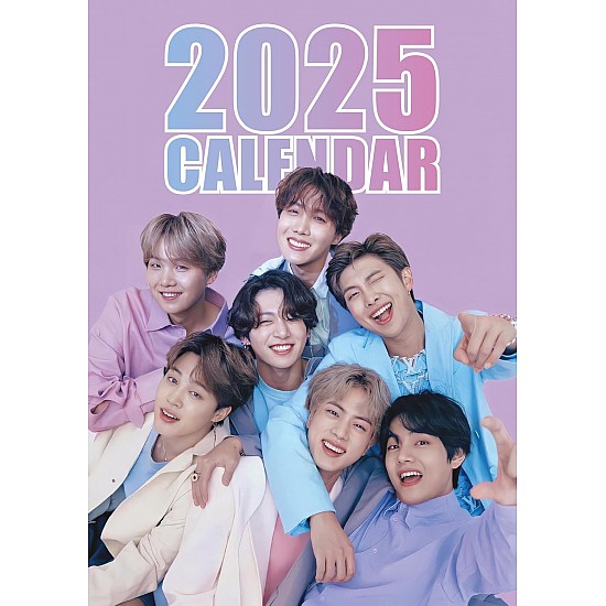 BTS K-Pop 2025 A3 Duvar Takvimi