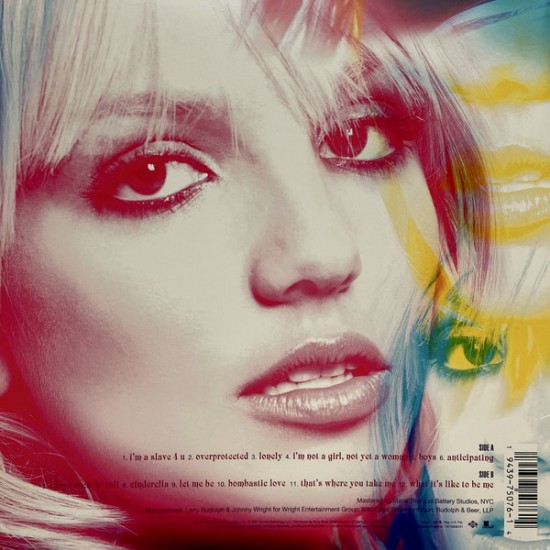 Britney Spears ‎– Britney (Mavi - Sarı Renkli) Plak LP * ÖZEL BASIM *