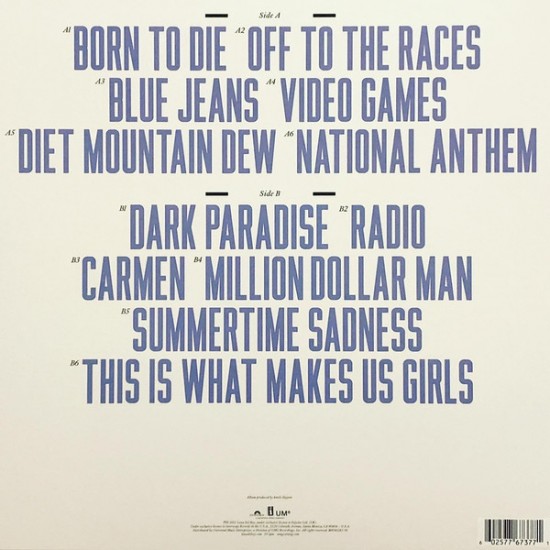 Lana Del Rey - Born to Die (Kırmızı Renkli) Plak LP * ÖZEL BASIM *