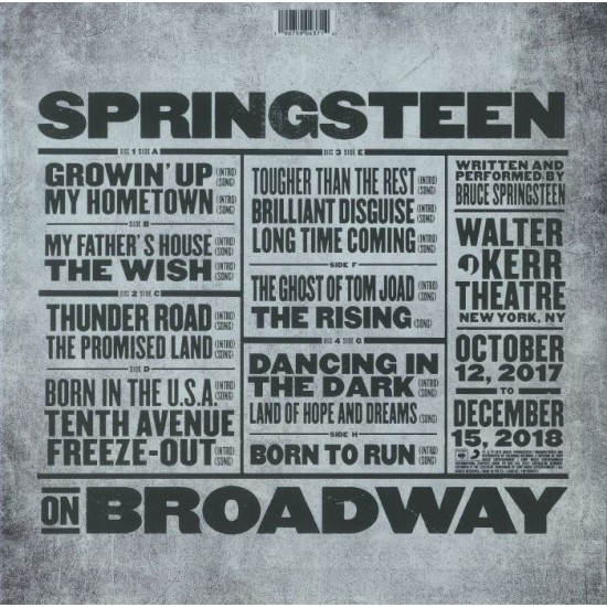 Bruce Springsteen - Springsteen On Broadway Plak 4 LP