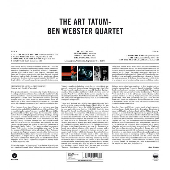 The Art Tatum - Ben Webster Quartet - The Art Tatum - Ben Webster Quartet Plak LP