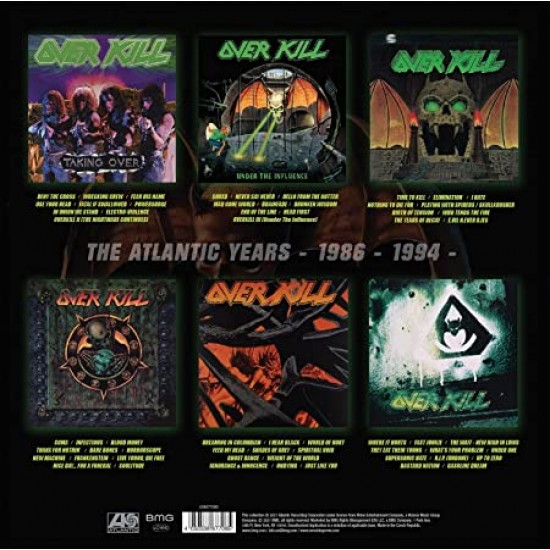 Overkill – The Atlantic Years (1986 - 1994) Plak Box Set 6 LP