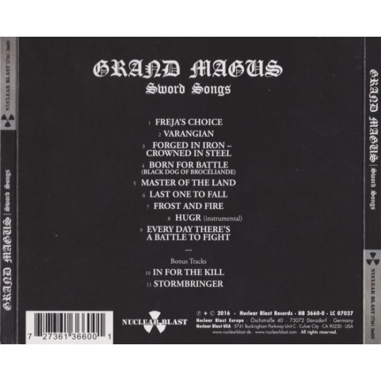 Grand Magus - Sword Songs CD