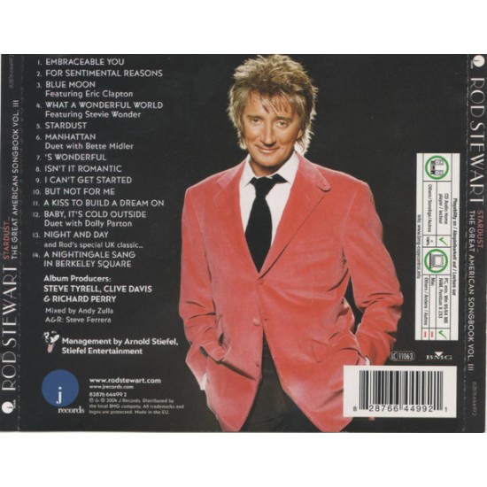 Rod Stewart – Stardust... The Great American Songbook Volume III CD