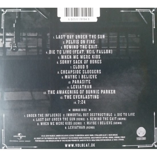 Volbeat - Rewind Replay Rebound Deluxe Edition 2 CD