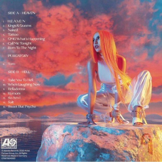 Ava Max - Heaven and Hell Turuncu Renkli Plak LP