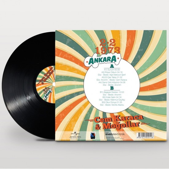 Cem Karaca ve Moğollar - 2.2.1973 Ankara Plak LP