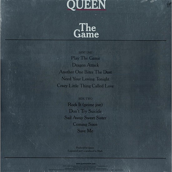 Queen - The Game Plak LP