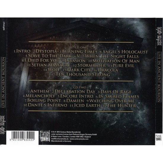 Iced Earth - Live in Ancient Kourion 2 CD