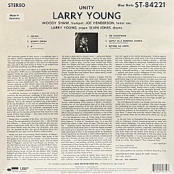Larry Young - Unity Plak LP