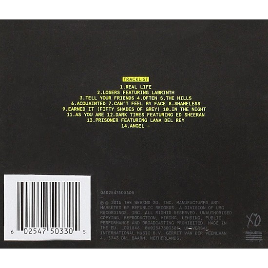 The Weeknd -  Beauty Behind The Madness CD