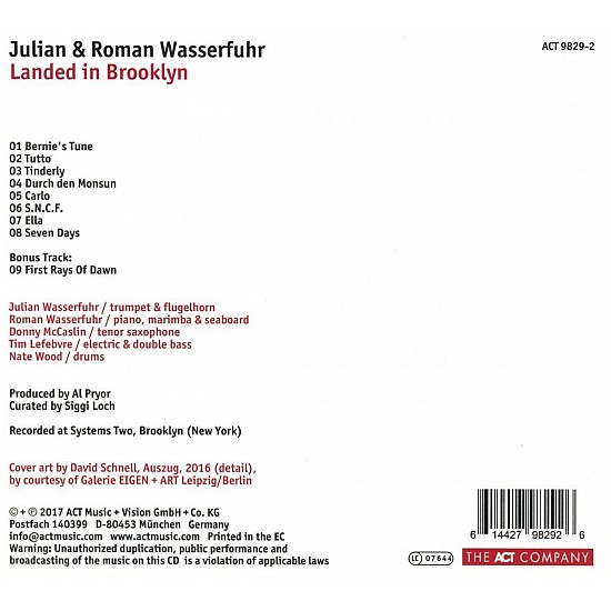 Julian & Roman Wasserfuhr - Landed In Brooklyn CD