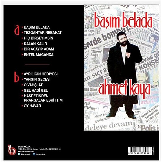 Ahmet Kaya ‎– Başım Belada Plak LP