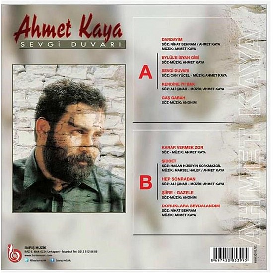 Ahmet Kaya - Sevgi Duvarı Plak LP