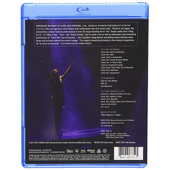 Beyonce – I Am... Yours: An Intimate Performance At Wynn Las Vegas Blu-ray Disk