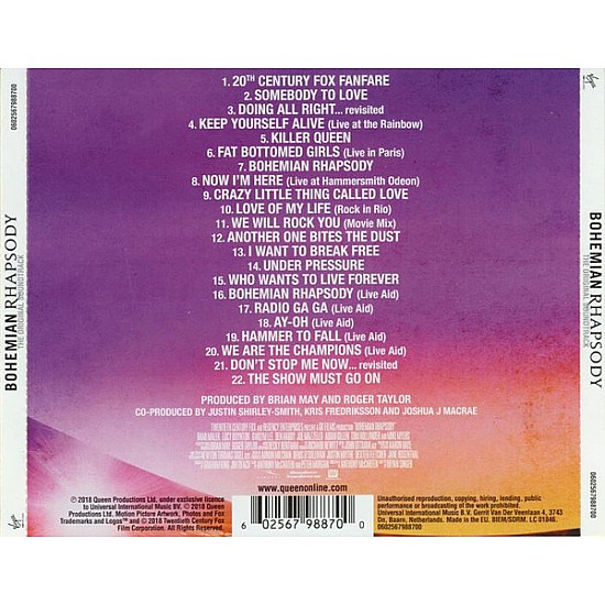 Queen - Bohemian Rhapsody (Soundtrack) CD