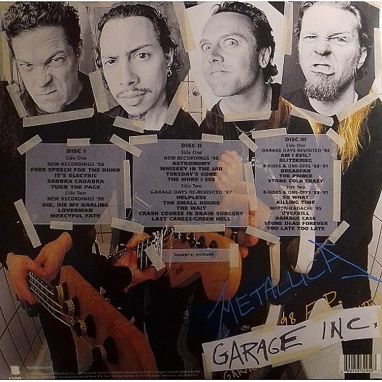 Metallica - Garage Inc. Plak  (Fade To Blue) 3 LP