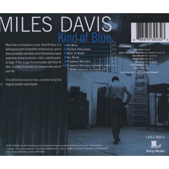 Miles Davis - Kind Of Blue (International Version) CD