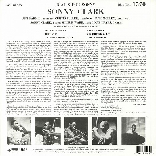 Sonny Clark - Dial S For Sonny Plak LP