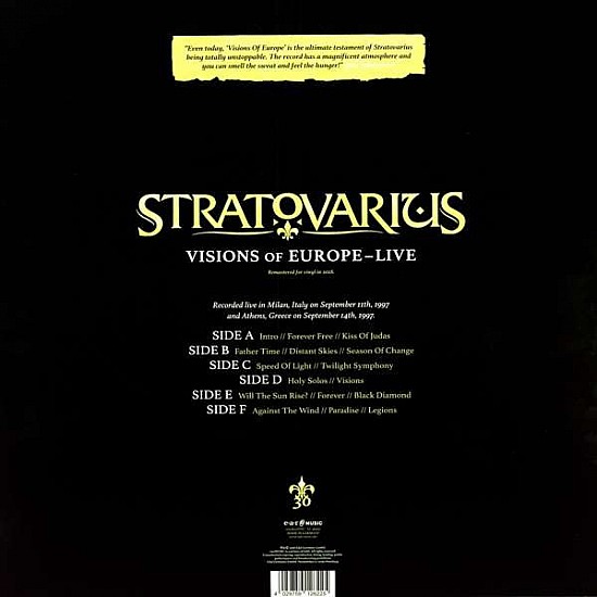 Stratovarius – Visions of Europe - Live Plak 3 LP